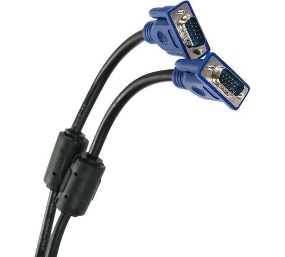 Соединительный кабель TV-COM SVGA (15M/15M) 10m 2 фильтра QCG120H-10M