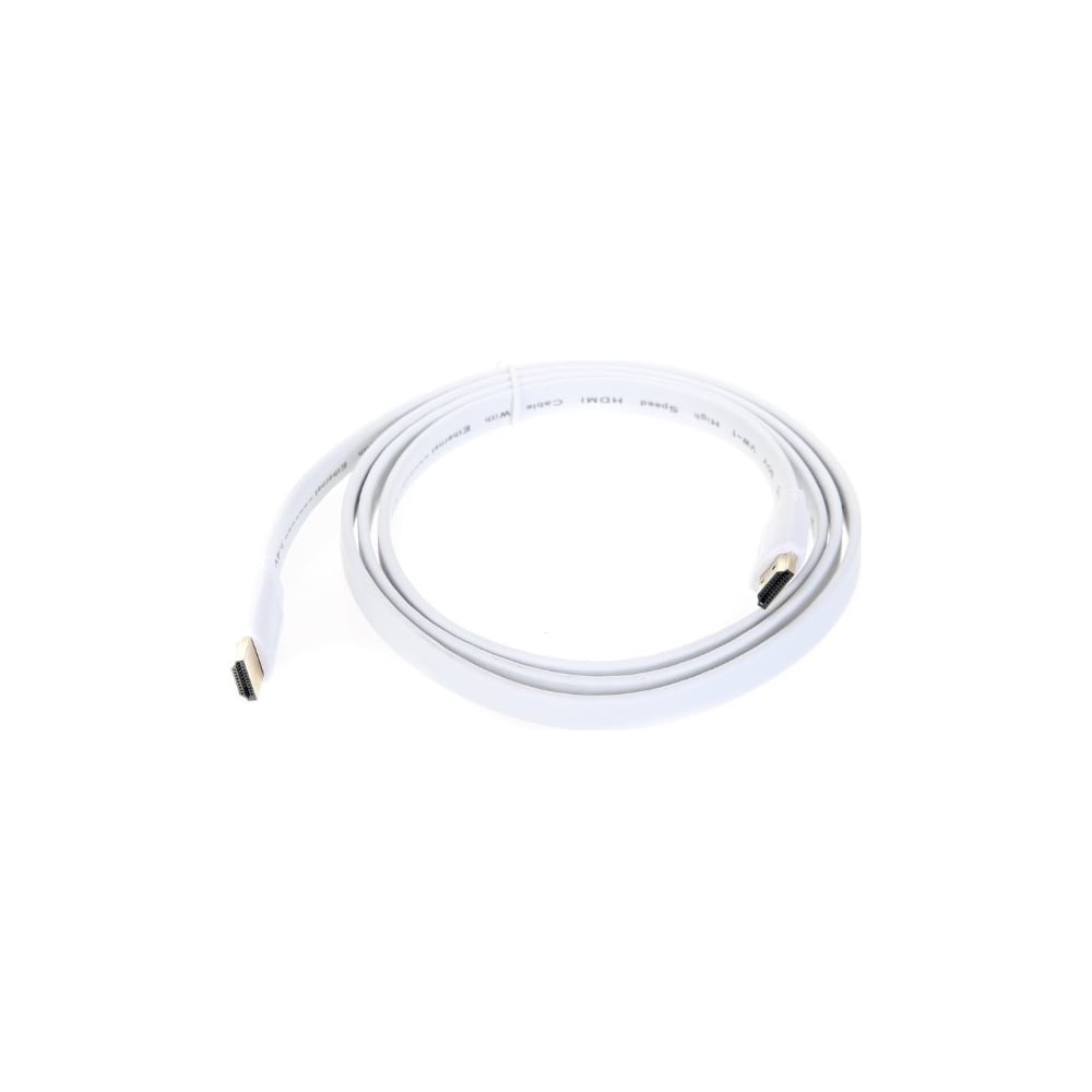 Цифровой плоский кабель TV-COM HDMI-HDMI 1.4V 1,5m белый CG200FW-1.5M ...