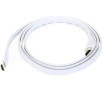 Цифровой плоский кабель TV-COM HDMI-HDMI 1.4V 1,5m белый CG200FW-1.5M