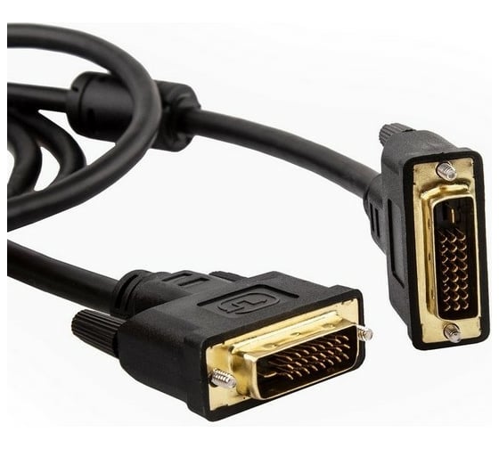Кабель TV-COM DVI-D to DVI-D (25M -25M) 2 фильтра, CU, 1,8м, DCG150V-1.8M