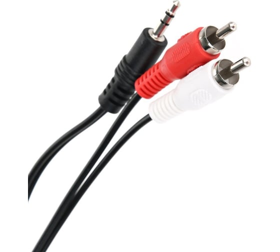 Соединительный кабель Telecom 3.5 Jack M-2xRCA M, стерео, аудио, 1.5м TAV7183-1.5M