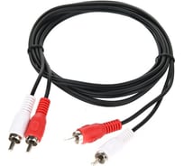 Соединительный кабель Telecom 2xRCA M-2xRCA M черный, 2m, TAV7158-2M