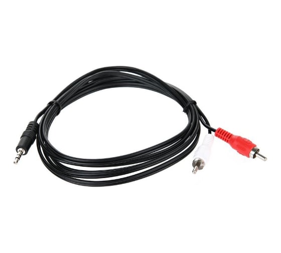Соединительный кабель Telecom 3.5 Jack M-2xRCA M, стерео, аудио, 2м TAV7183-2M 1