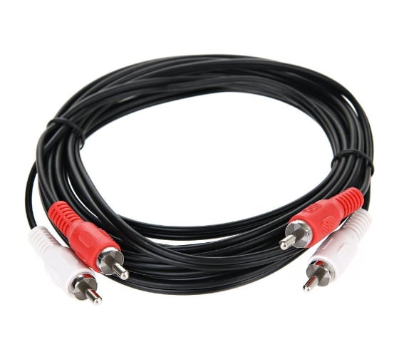 Соединительный кабель Telecom 2xRCA M-2xRCA M черный 3m TAV7158-3M 1