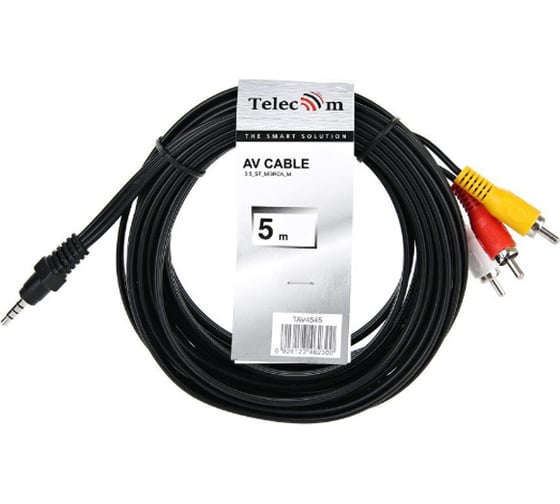 Соединительный кабель Telecom 3.5 Jack /M/-3 RCA /M/ TAV4545-5M