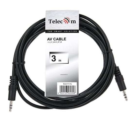 Соединительный кабель Telecom 3.5 Jack /M/-3.5 Jack /M/, стерео, аудио, 3м TAV7175-3M