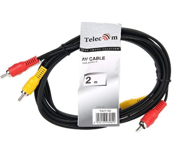 Соединительный кабель Telecom 3xRCA /M/-3xRCA /M/, 2m TAV7150-2M
