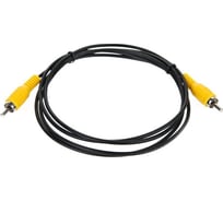 Соединительный кабель Telecom RCA /M/-RCA /M/ черный 1,5m TAV4158-1.5M