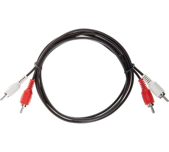 Соединительный кабель VCOM 2xRCA /M/ - 2xRCA /M/ черный 1,5m, VAV7158-1.5M 1
