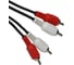 Соединительный кабель VCOM 2xRCA /M/ - 2xRCA /M/ черный 3m, VAV7158-3M 2