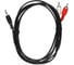 Соединительный кабель VCOM 3.5 Jack /M/ - 2xRCA /M/, стерео, аудио, 1.8м VAV7183-1.8M 1