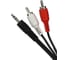 Соединительный кабель VCOM 3.5 Jack /M/ - 2xRCA /M/, стерео, аудио, 1.8м VAV7183-1.8M 2