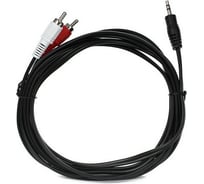 Соединительный кабель VCOM 3.5 Jack /M/ - 2xRCA /M/, стерео, аудио, 3.0м VAV7183-3M