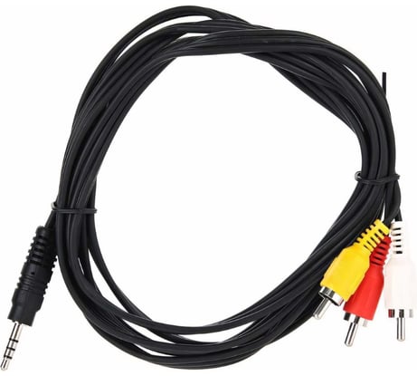 Соединительный кабель VCOM 3.5 Jack /M/ / 3 RCA /M/ CV213-2M