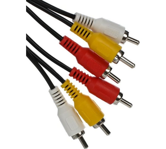 Соединительный кабель VCOM 3xRCA /M/ - 3xRCA /M/, 5m VAV7150-5M