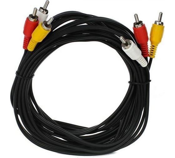 Соединительный кабель VCOM 3xRCA /M/ - 3xRCA /M/, 3m VAV7150-3M 1