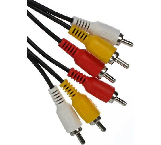 Соединительный кабель VCOM 3xRCA /M/ - 3xRCA /M/, 3m VAV7150-3M
