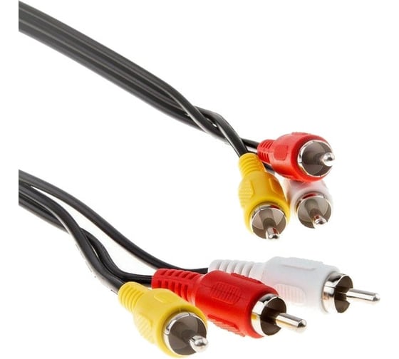 Соединительный кабель VCOM 3xRCA /M/ - 3xRCA /M/, 1,5m VAV7150-1.5M