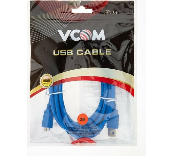 Соединительный кабель VCOM USB3.0 Am-MicroBm 3m /VUS7075-3M