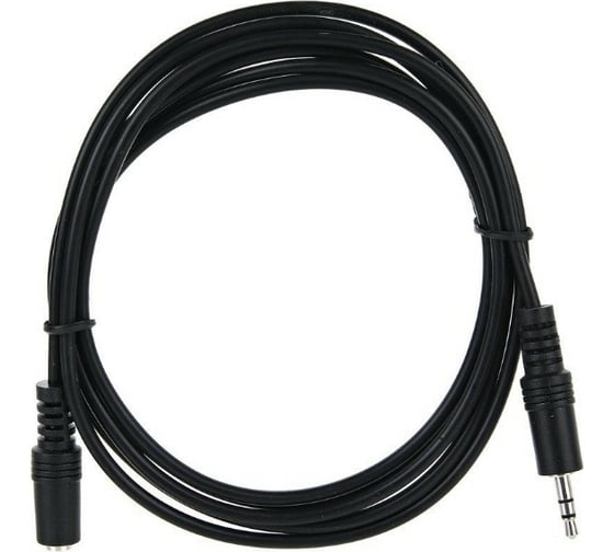 Удлинительный кабель VCOM 3.5 Jack /M/ - 3.5 Jack /F/, стерео, аудио, 1.8м VAV7179-1.8M