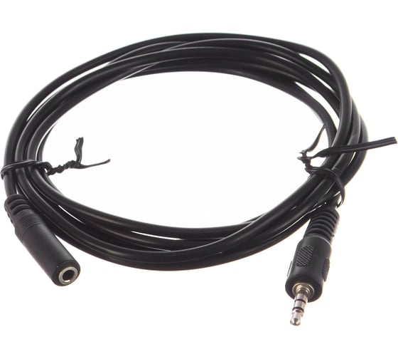 Удлинительный кабель VCOM 3.5 Jack /M/ - 3.5 Jack /F/, стерео, аудио, 1.8м VAV7179-1.8M