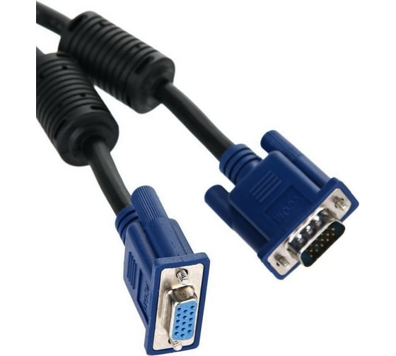 Удлинительный кабель VCOM Монитор-SVGA card /15M-15F/ 3m, 2 фильтра VVG6460-3M VVG6460-3MO