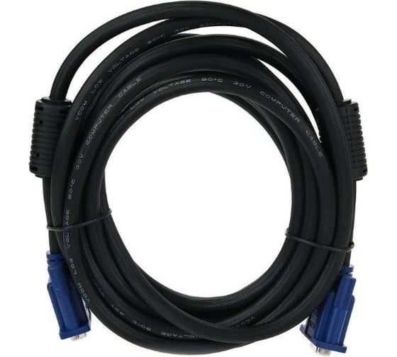 Удлинительный кабель VCOM Монитор-SVGA card /15M-15F/ 5m, 2 фильтра VVG6460-5M VVG6460-5MO