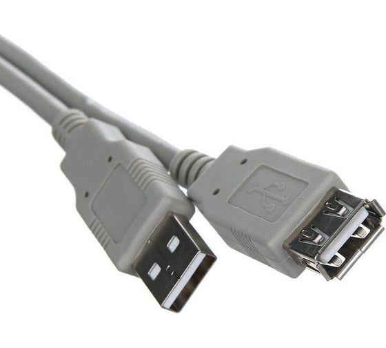 Удлинительный кабель VCOM USB2.0 AM/AF 1.8m /CU202-G/ CU202-G-1.8M