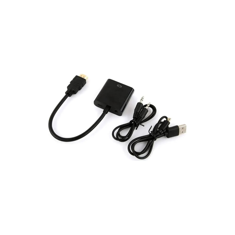 Переходник BURO HDMI-M-VGA-F-WUSB HDMI (m) VGA (f) 0.1м 1853012 ...