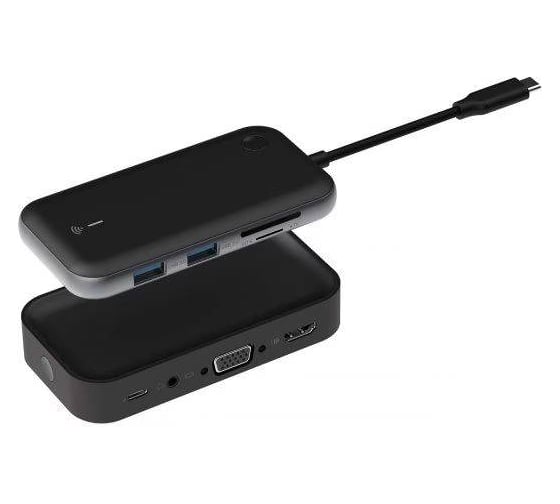 Адаптер Red Line Multiport wireless adapter Type-C 7 in 1 с проводом, черный УТ000031225 1
