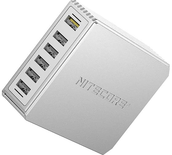 Зарядное устройство Nitecore ua66q 6-портовый usb-адаптер 18389 1