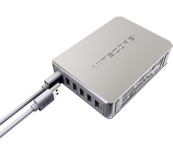 Зарядное устройство Nitecore ua66q 6-портовый usb-адаптер 18389