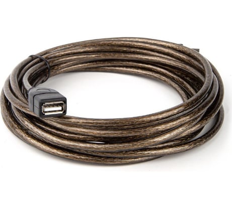 Удлинительный кабель Telecom USB2.0 AM/AF прозрачная изоляция, 5.0m VUS6956T-5M