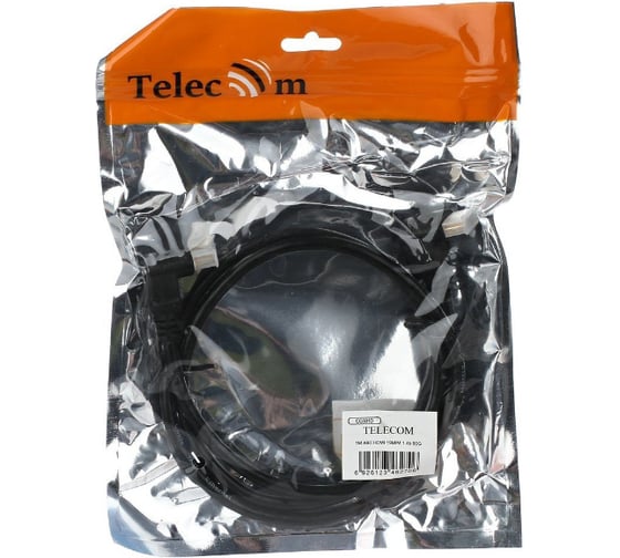 Кабель с двумя угловыми коннекторами Telecom HDMI 19M/M, 1.4V, 1м CG501D_A90_1M
