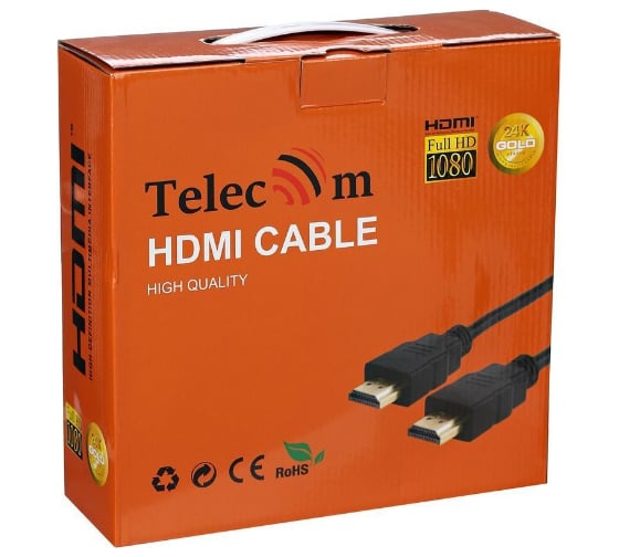 Кабель Telecom HDMI 19M/M+2 фильтра, 1.4V, W/Ethernet/3D CG511D-25M