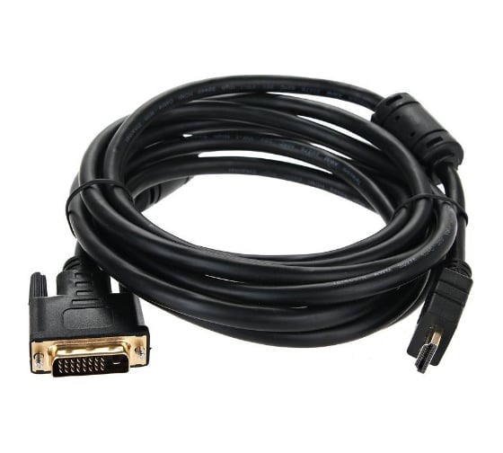 Кабель Telecom HDMI to DVI-D Dual Link /19M -25M/ 3м, 2 фильтра, CU CG481F-3M
