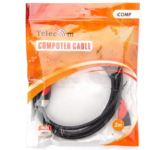 Кабель Telecom HDMI-19M --- HDMI-19M ver 2.0, 4K*60Hz, 2m PRO TCG220-2M
