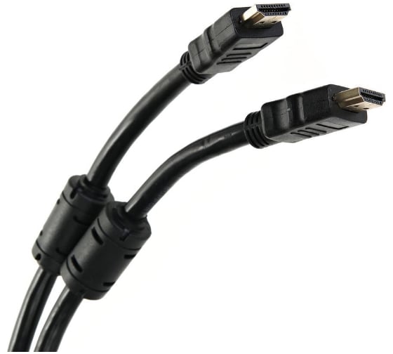 Кабель Telecom HDMI-19M --- HDMI-19M, ver 2.0+3D/Ethernet, 2 фильтра, 10m TCG200F-10M