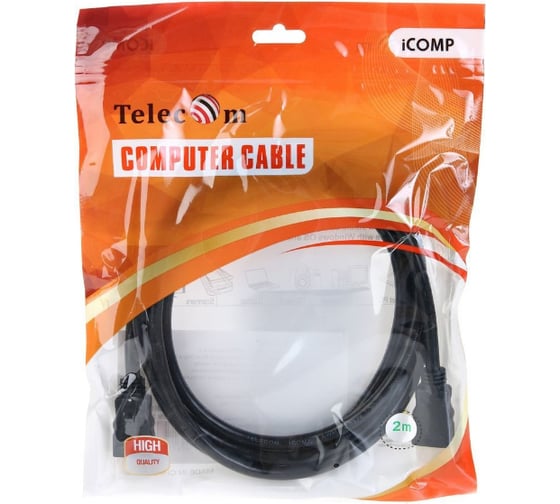 Кабель Telecom HDMI-19M --- HDMI-19M ver 2.0+3D/Ethernet, 2m TCG200-2M