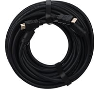 Кабель Telecom HDMI-19M --- HDMI-19M, ver 2.0+3D/Ethernet, 2 фильтра, 15m TCG200F-15M