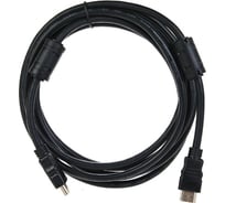 Кабель Telecom HDMI-19M --- HDMI-19M, ver 2.0+3D/Ethernet, 2 фильтра, 3m TCG200F-3M