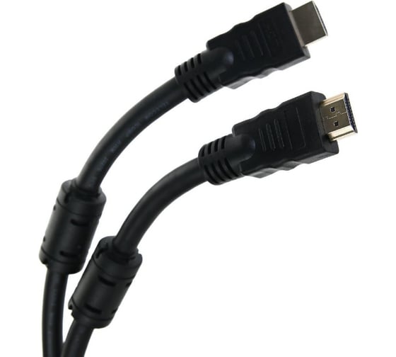 Кабель Telecom HDMI-19M --- HDMI-19M, ver 2.0+3D/Ethernet, 2 фильтра, 20m TCG200F-20M