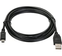 Кабель Telecom USB 2.0 A--mini-B 5P, 3,0м, чёрный TC6911BK-3.0M