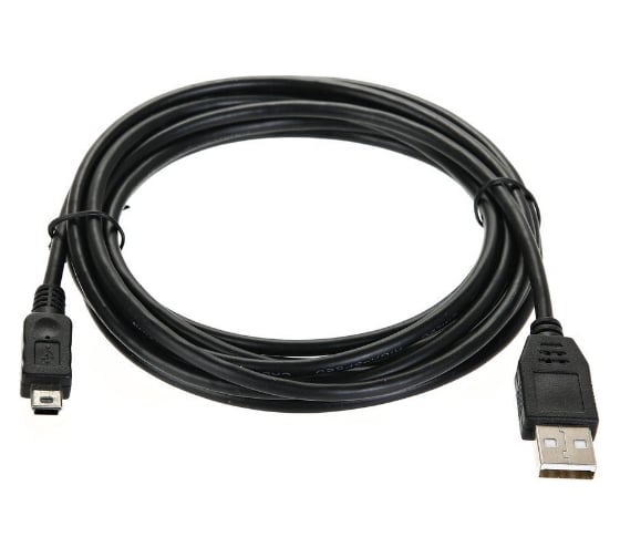 Кабель Telecom USB 2.0 A--mini-B 5P, 3,0м, чёрный TC6911BK-3.0M 1