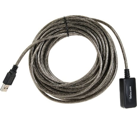 Удлинительный активный кабель Telecom USB2.0-repeater, Am--Af, 10м TUS7049-10M