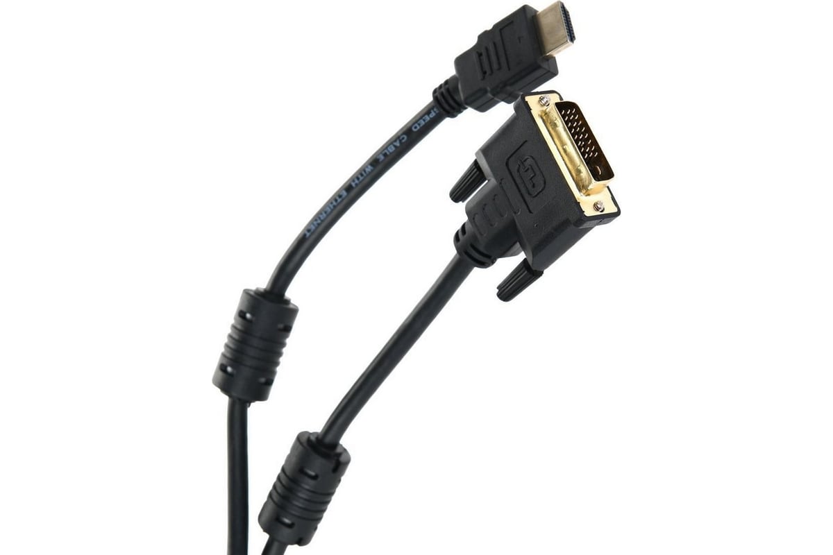 Кабель TV-COM HDMI to DVI-D /19M -25M/ 5м, 2 фильтра LCG135F-5M ...