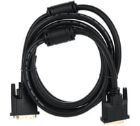 Кабель VCOM DVI-DVI Dual Link /25M-25M/, 1.8m, 2 фильтра VDV6300-1.8M