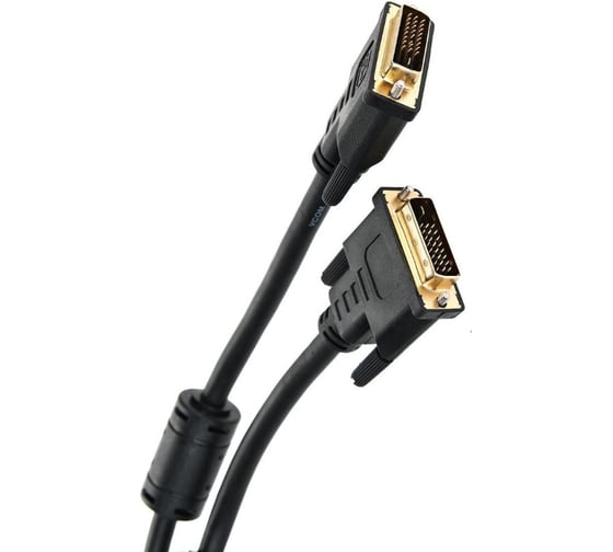 Кабель VCOM DVI-DVI Dual Link /25M-25M/, 1.8m, 2 фильтра VDV6300-1.8M