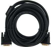 VCOM Кабель DVI-DVI Dual Link /25M-25M/, 5m, 2 фильтра VDV6300-5M