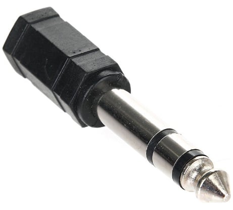 Переходник Telecom аудио 6.35мм M (штекер) - 3.5мм F (гнездо) TA1950